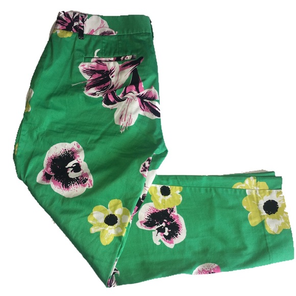 J. Crew Factory Pants - 🎂J crew stretch floral slacks